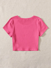 EZwear Solid Rib-knit Top